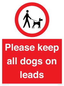 Please keep all dogs on leads